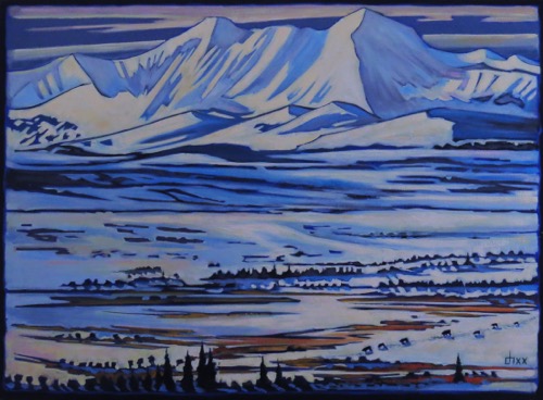 Late March Snow  36 x 48 oil on canvas
$3600